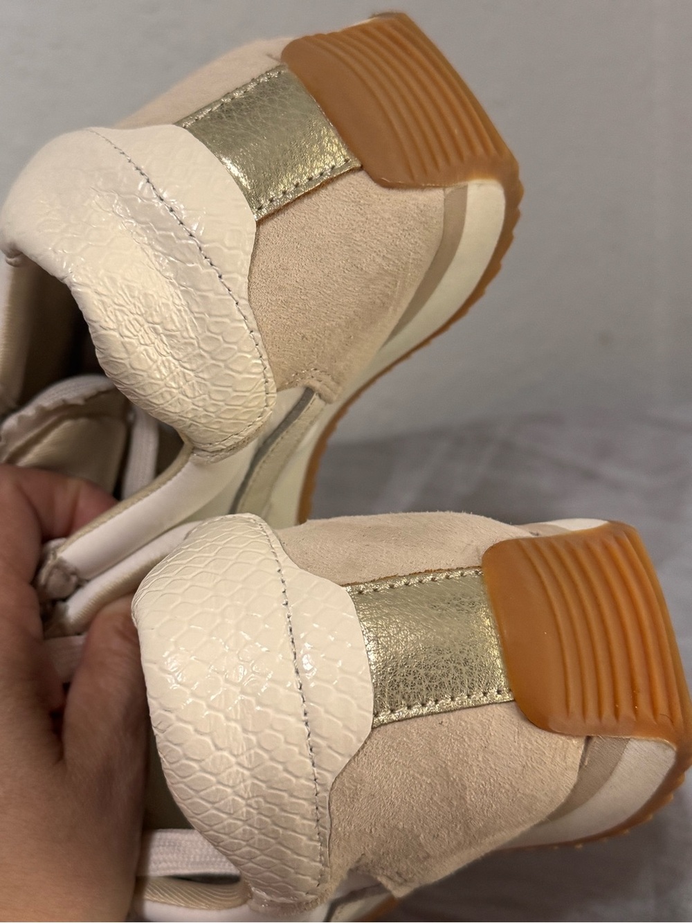 Dolce Vita B. NTCD Beige and White Women's sneakers - Picture 15 of 16